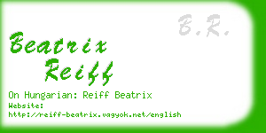 beatrix reiff business card
